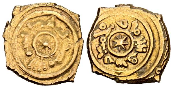 1167 - TAIFAS DEL CALIFATO, GRANADA (Ziries). Badis Ibn Habbus al-Muzafar. 1/3 Dinar. (Au. 1,09g/13mm). 429-465H. Medinat Gharnata / مدينة غرناطة. (Pieto 116-18; Medina 77; Prieto-Suplemento nº65). MBC+. Atractivo y muy raro ejemplar.  - 150€